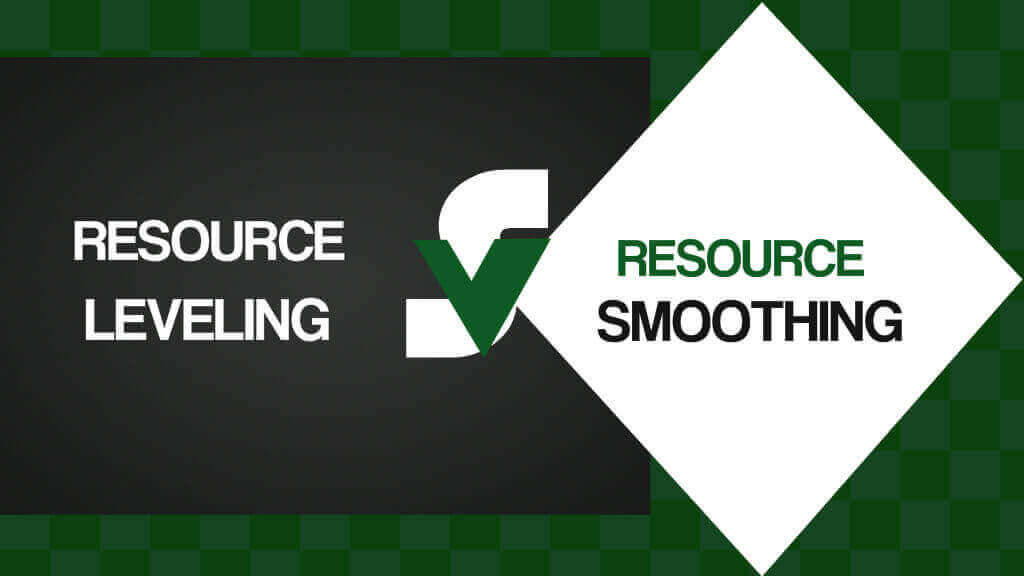 Resource leveling versus resource smoothing